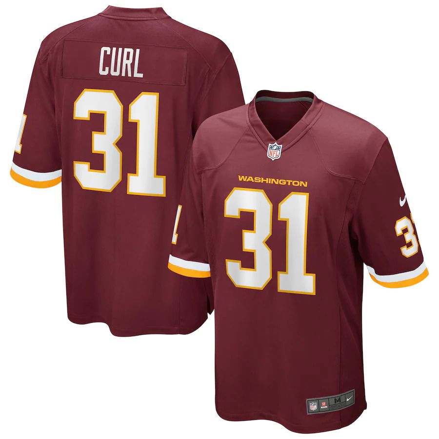 Men Washington Redskins 31 Kamren Curl Nike Burgundy Game Player NFL Jersey